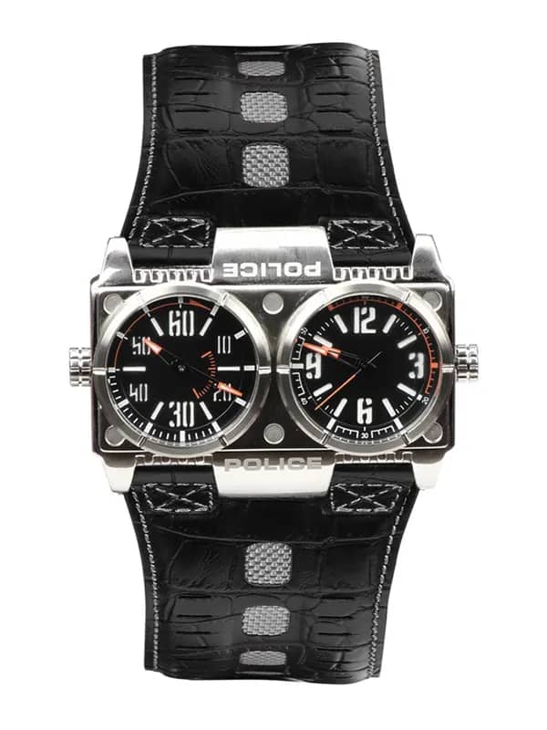 Police Men Black Dual Dial Watch PL12899XS-02