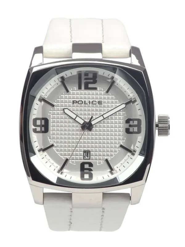 Police Men White Dial Watch PL12963JS-01