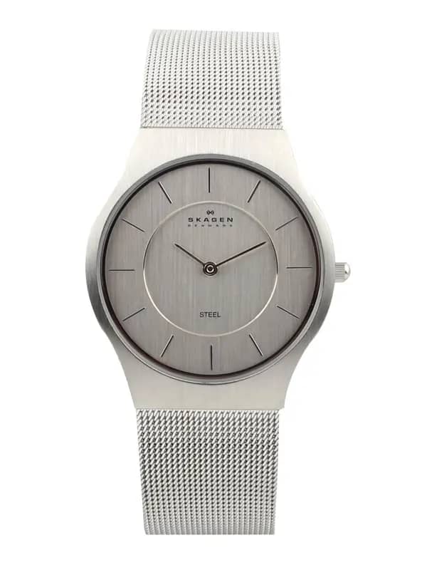 SKAGEN DENMARK Men Silver-Toned Dial Watch 233LSS