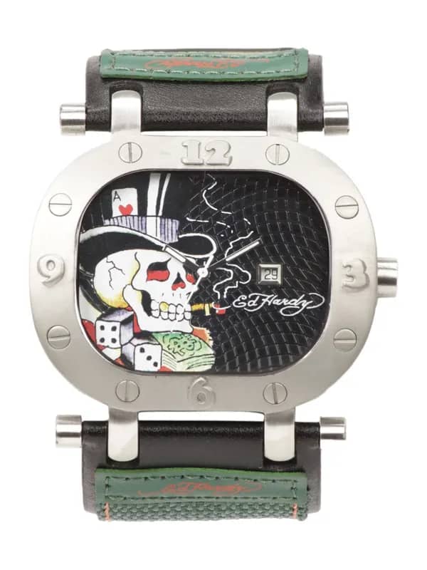 Ed Hardy Men Black Dial Watch