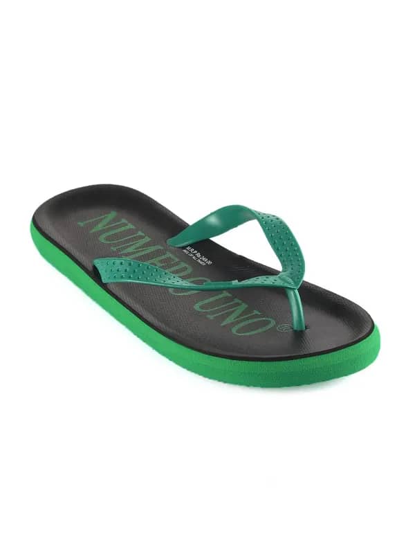 Numero Uno Men Black Flip Flops