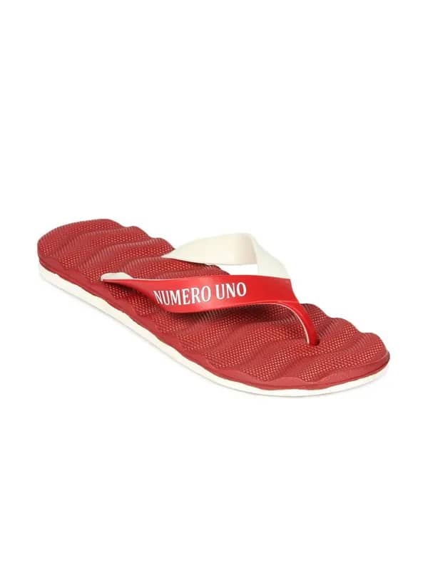 Numero Uno Men Red Flip Flop