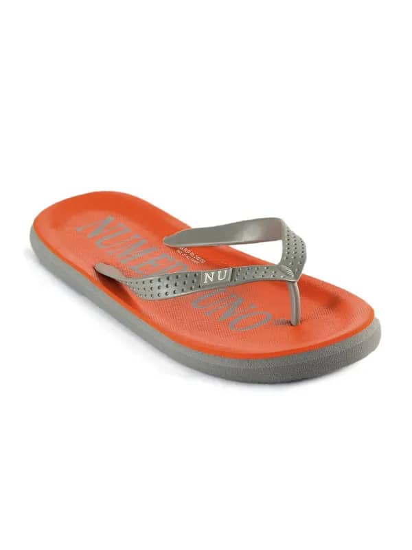 Numero Uno Men Orange Flip Flops