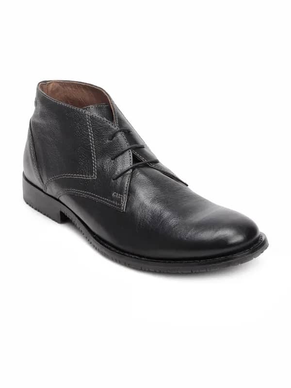 Red Tape Men Black Shoes