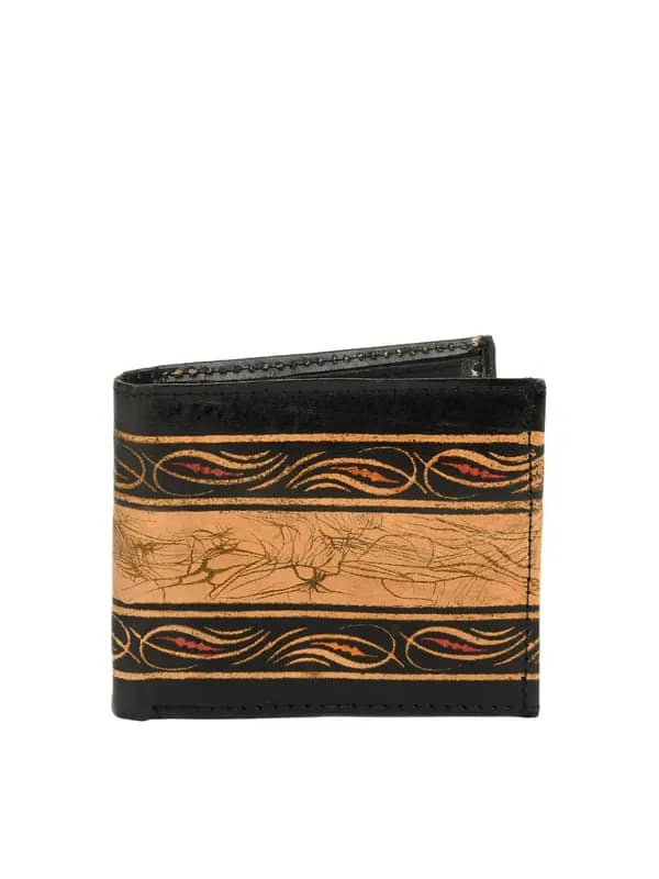 Cabarelli Men Black & Beige Wallet