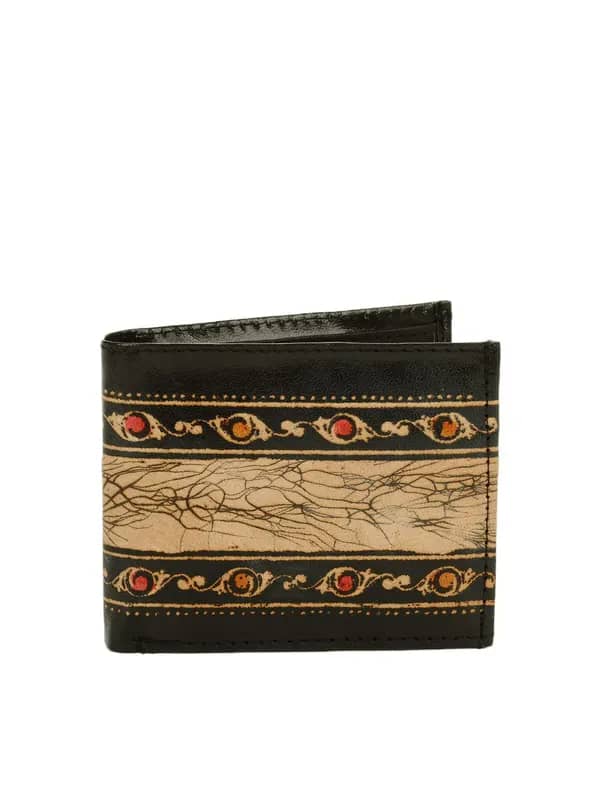 Cabarelli Men Black & Beige Wallet