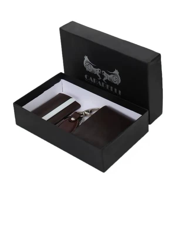 Cabarelli Men Brown Accessory Gift Set