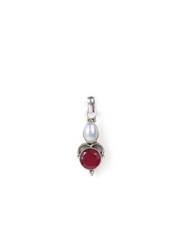 Fabindia Women Anusuya Silver Pendant