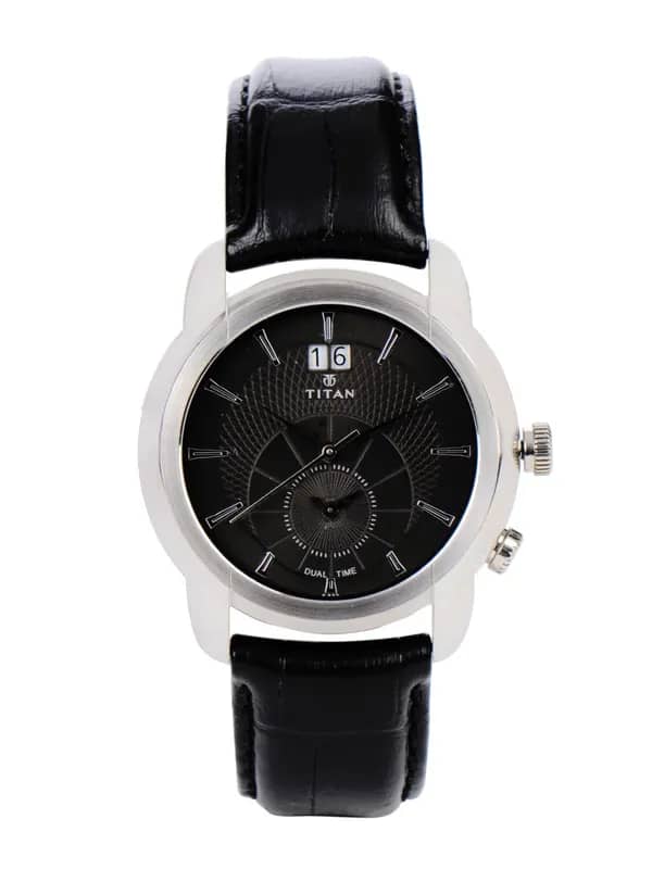 Titan Men Black Dial Watch