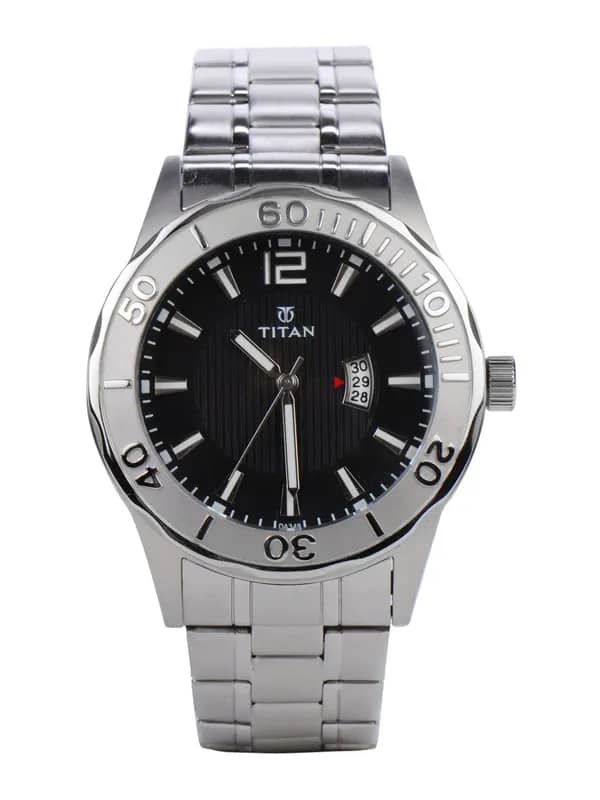 Titan Men Black Dial Watch