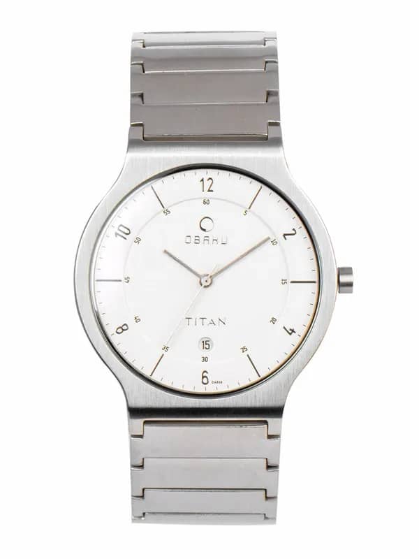 Titan Men White Dial Watch