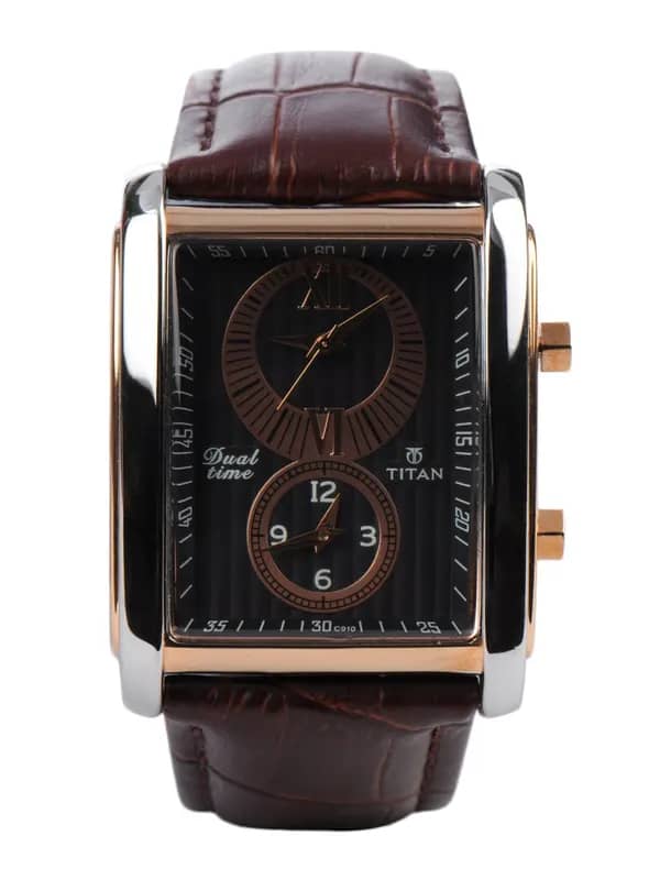Titan Men Black Dial Watch