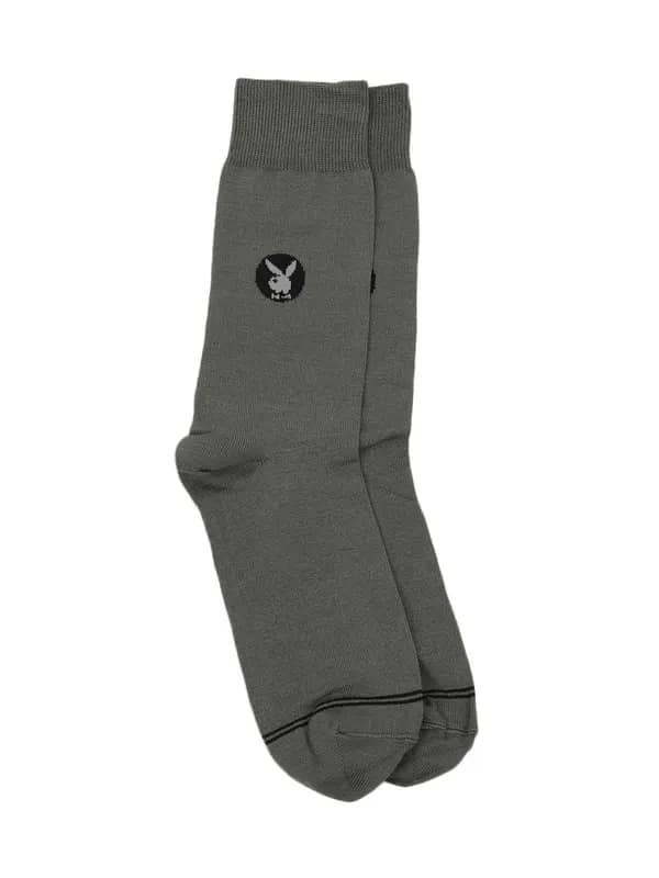 Playboy Men Grey Socks