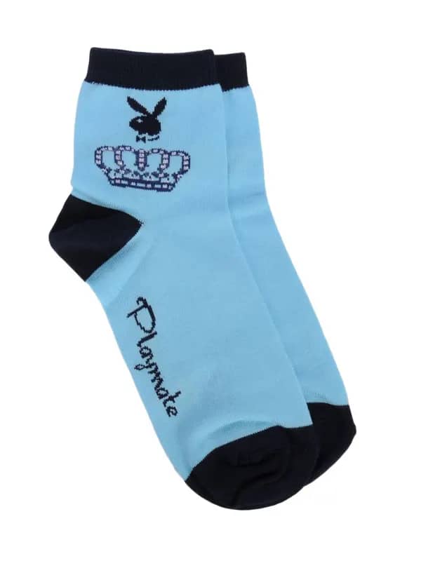 Playboy Women Playmate Blue Ankle Socks