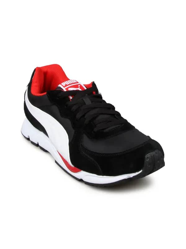 Puma Men's Vesta Runner Black White Shoe