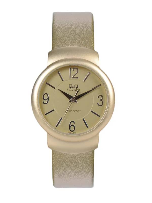 Q&Q Women Gold Dial Watch