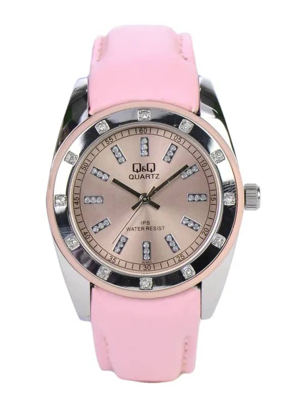 Q&Q Women Pink Dial Watch