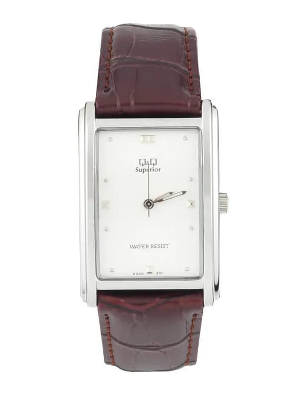 Q&Q Men White Dial Watch R348