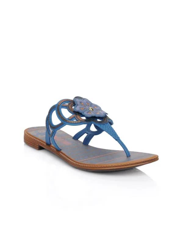 Grendha Women Jola Cigana Blue Flats