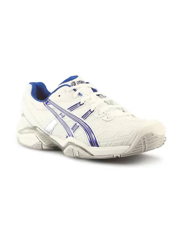 Asics Men's Gel Challenger 8 Tennis White Blue Shoe