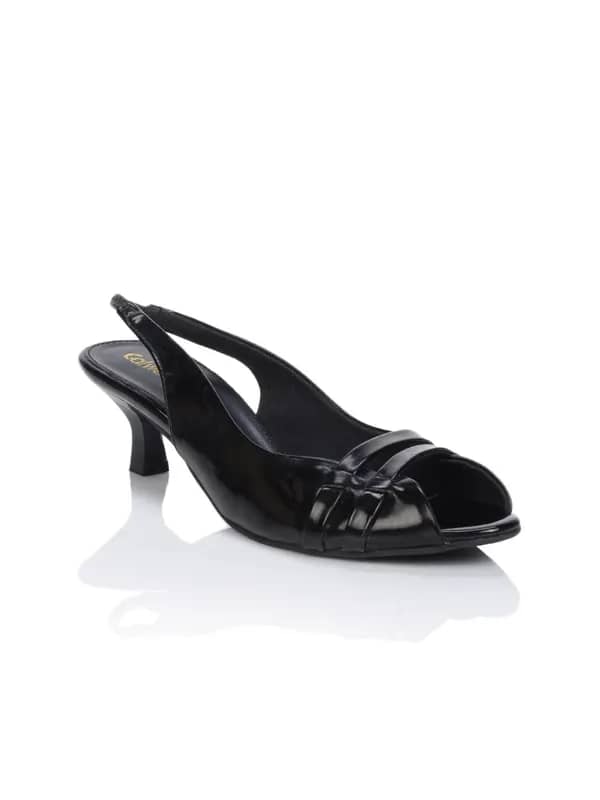 Catwalk Women Black Peep Toes