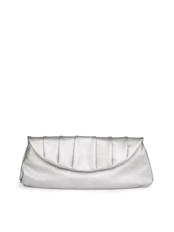 Baggit Women Bingri Club Silver Clutch