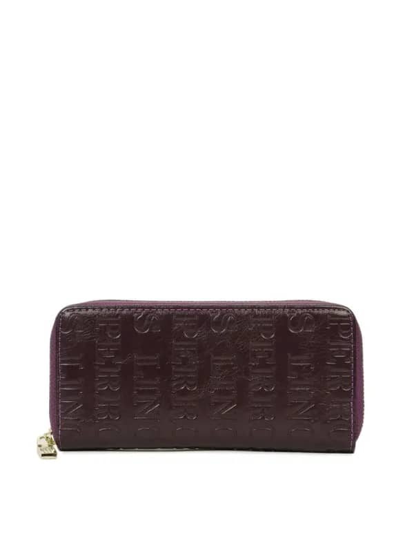 Lino Perros Women Leather Purple Wallet