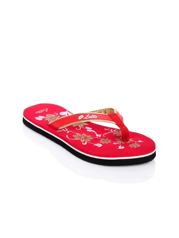 Lotto Women Red Flip Flops