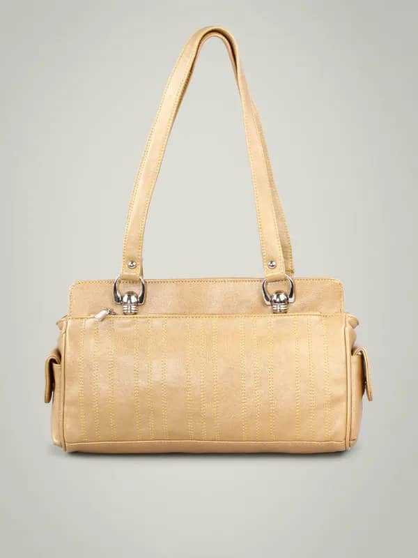 Murcia Brown Solid Shoulder Bag
