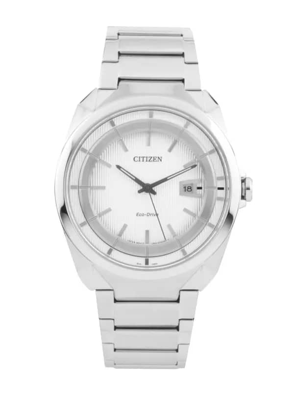Citizen Men White Dial Eco-Drive Watch AW1010-57B
