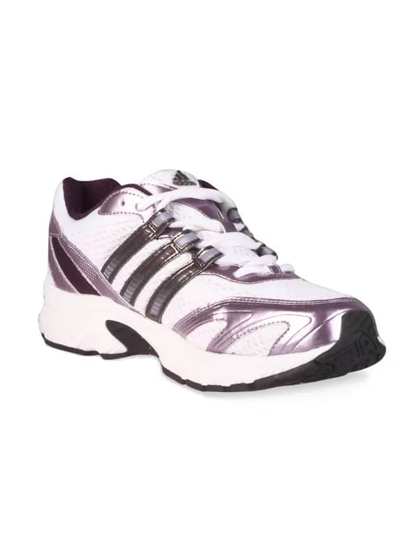 ADIDAS Women Furano White Violet Stripe Shoe