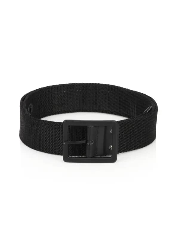 Flying Machine Men Woven Black Belt