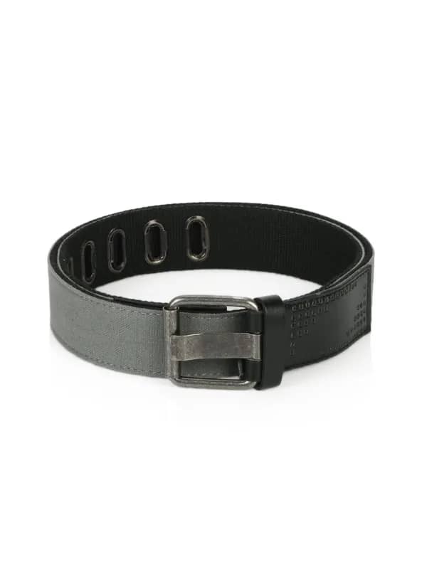 Flying Machine Men Woven Black Belt