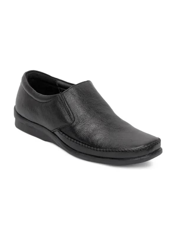 Fortune Men Black Formal Shoes