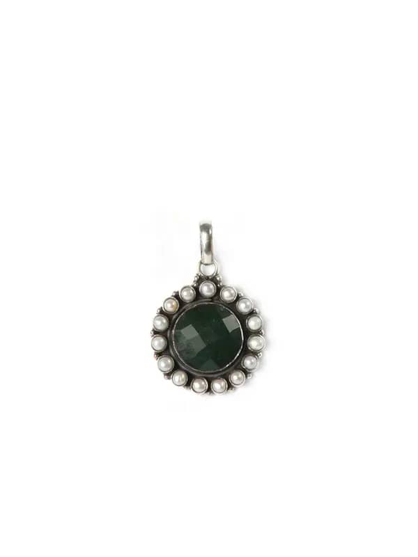 Fabindia Women Anusuya Green Pendant