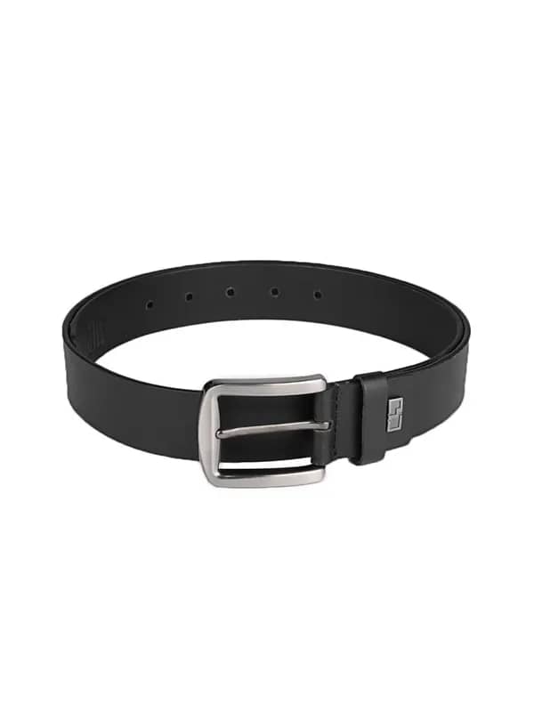 OTLS Men Black Leather Belt