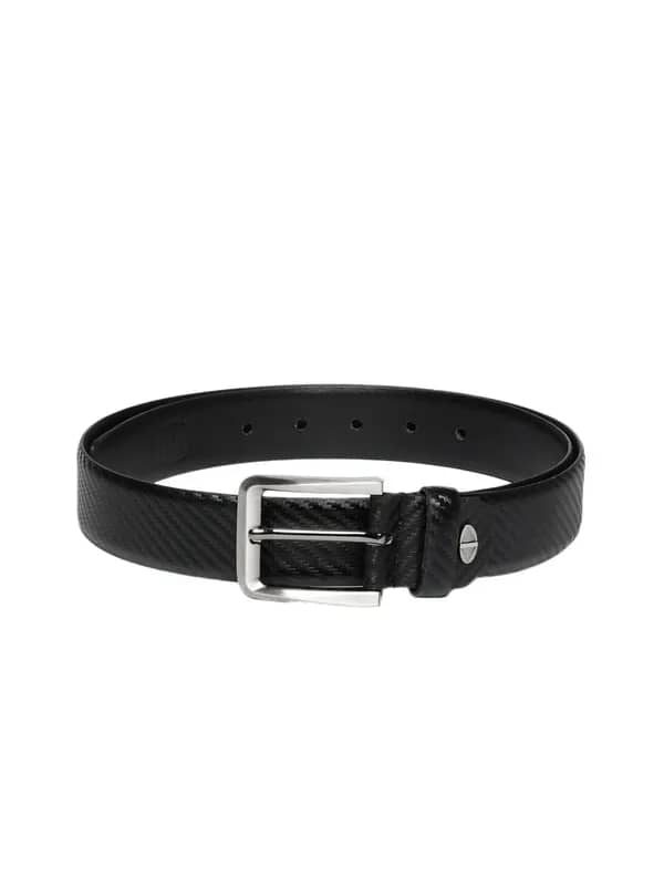 OTLS Men Black Leather Belt