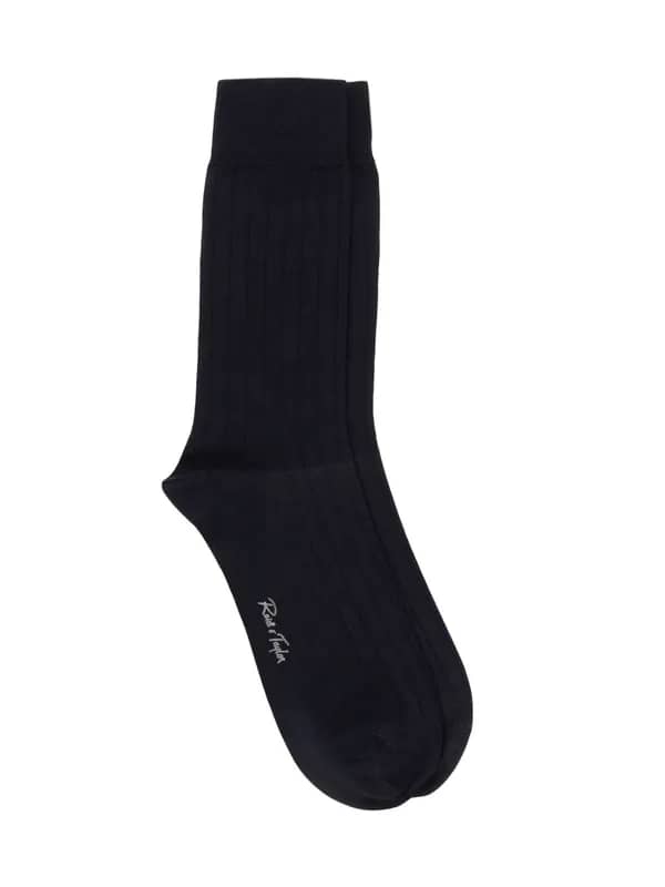 Reid & Taylor Men Navy Blue Socks