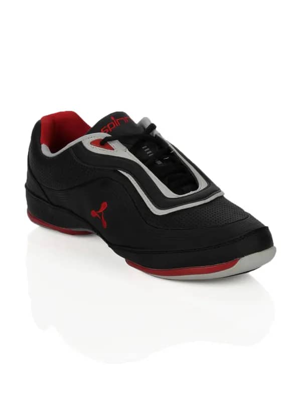 Spinn Men Dozer Black Shoes