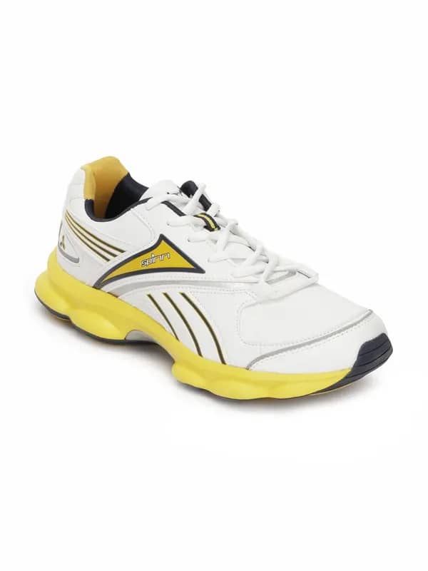 Spinn Men Texan White Sports Shoes