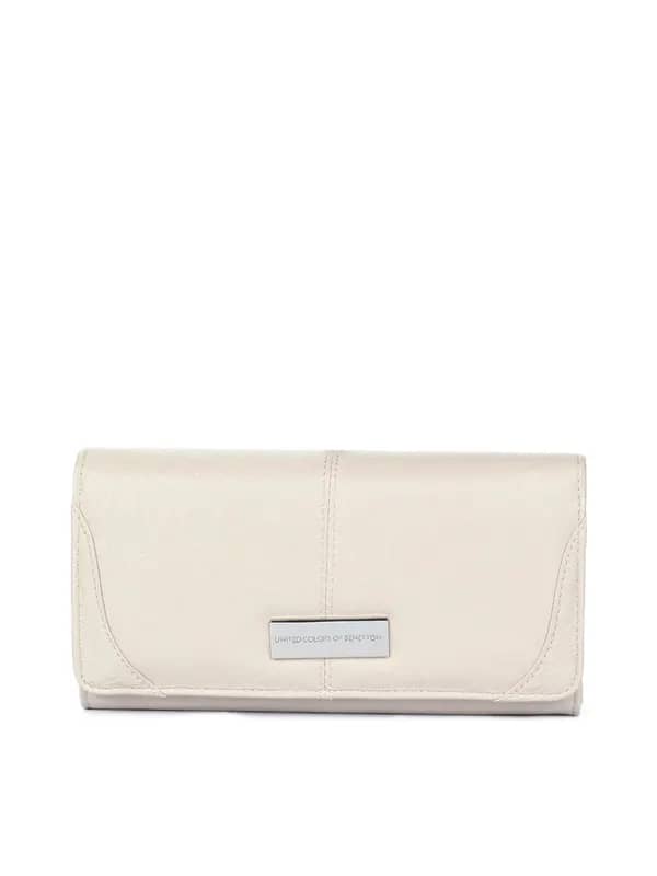 United Colors of Benetton Women Cream Wallet