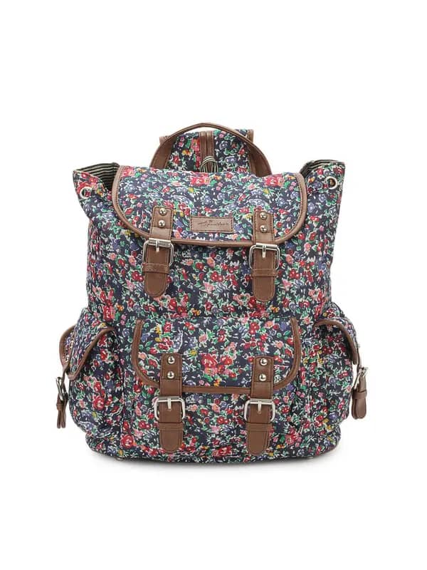 Paridhan Women Blue Printed Backpack