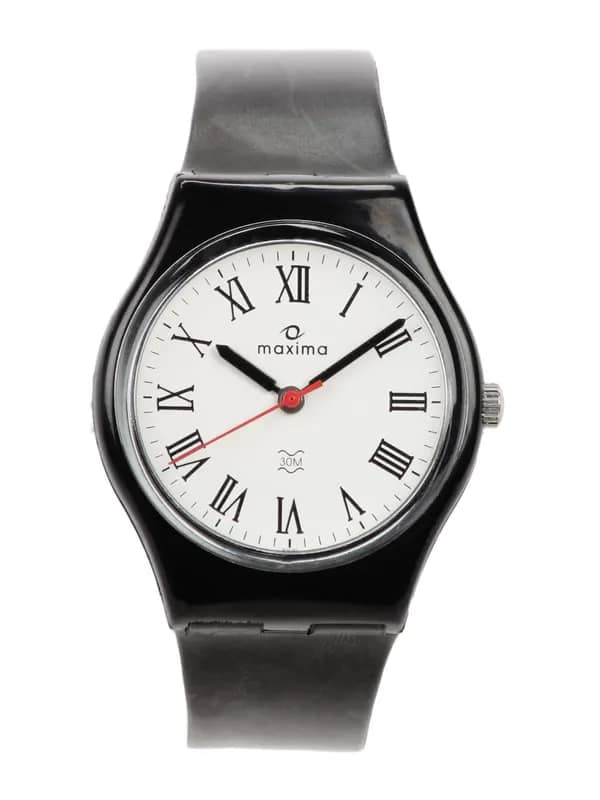 Maxima Men White Dial Watch