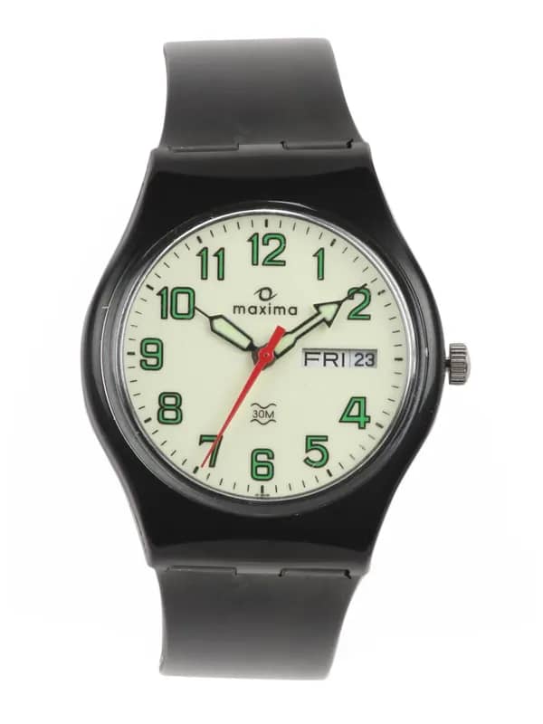 Maxima Men Green Dial Watch