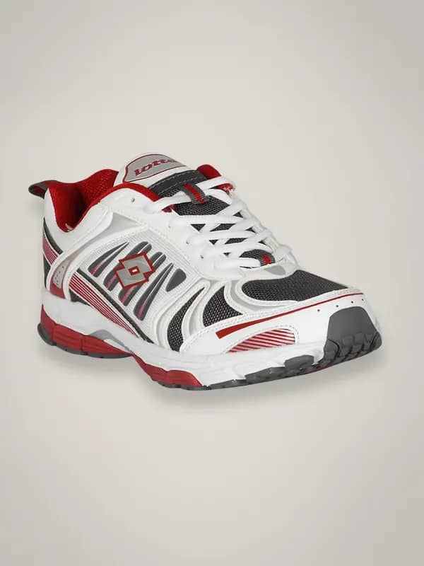 Lotto Men's Honololu White Dark Red Shoe