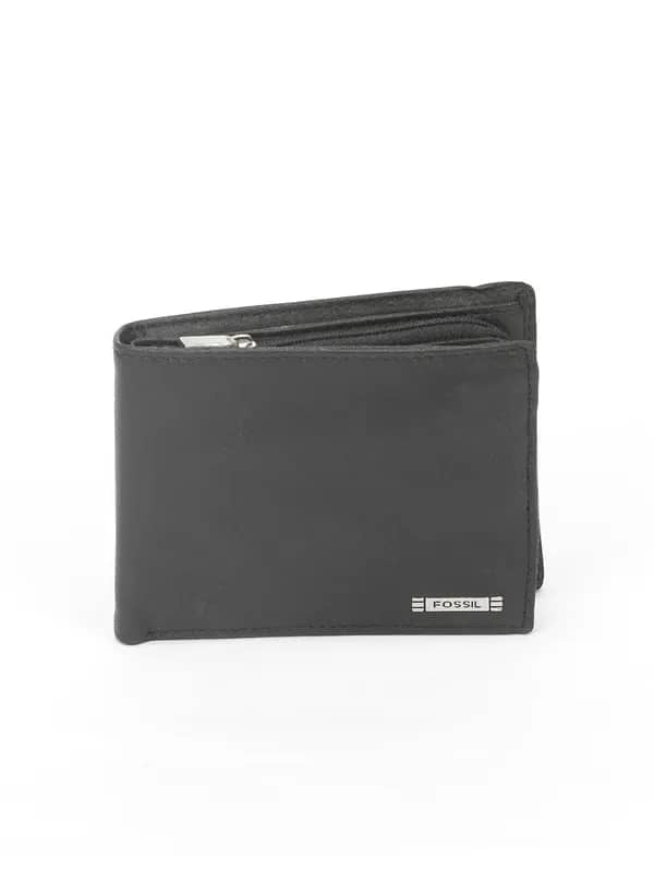 Fossil Men Black Evans Wallet