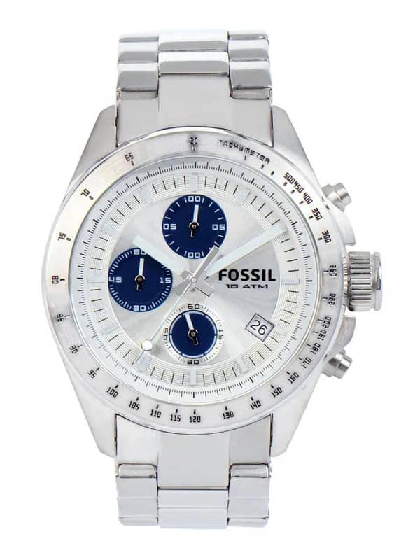 Fossil Men Quartz White Dial Chronograph Watch CH2622