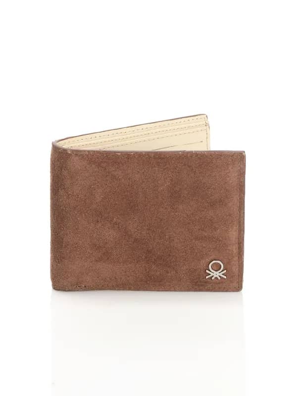 United Colors of Benetton Men Leather Brown Wallet