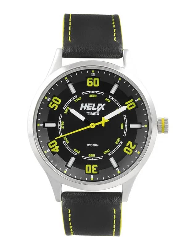 Helix Men Black Dial Watch
