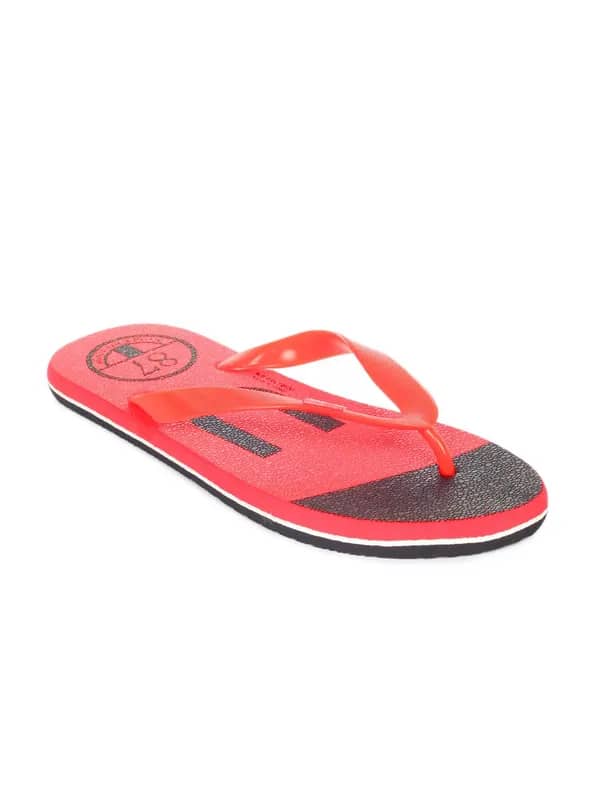 Numero Uno Men Red Flip Flops